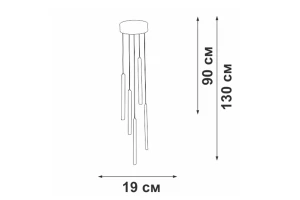 Второе фото. Светильник подвесной V3045-1/5S