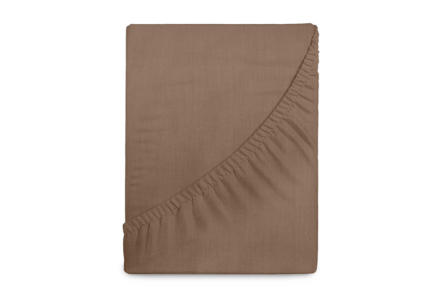 Простыня на резинке Sateen Caramel