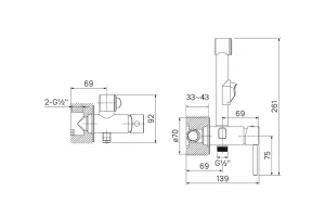 Второе фото. Смеситель встраиваемый IDDIS Axes