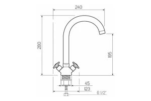 Второе фото. Смеситель для кухни SL115-274F