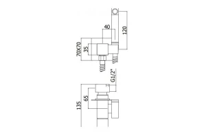 Второе фото. Гигиенический душевой набор Paffoni Tweet Square Mix