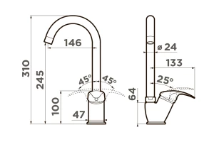 Второе фото. Смеситель OMOIKIRI Umi-BN