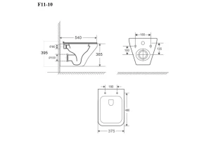 Второе фото. Унитаз подвесной F11