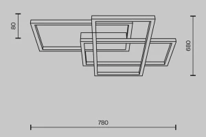 Второе фото. Светильник потолочный LED Modern Rida