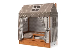Кровать-домик с бортиком и ящиками Можга
