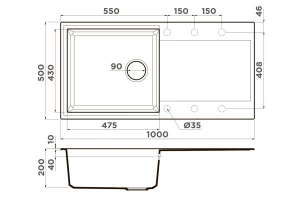 Второе фото. Мойка врезная Sakaime