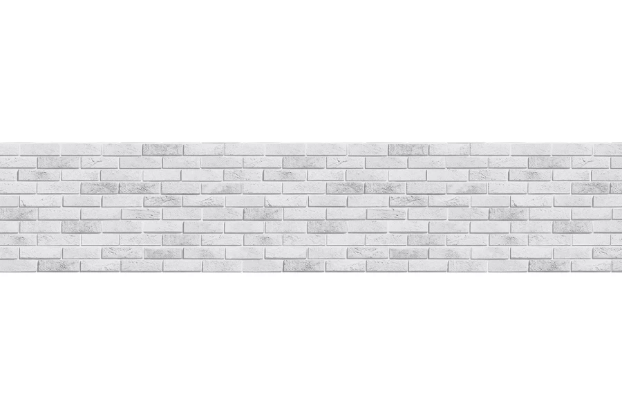 Стеновая панель AlbiCo Кирпич Гранж белый (изображение №1)