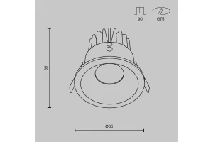 Второе фото. Светильник встраиваемый LED Downlight Zoom