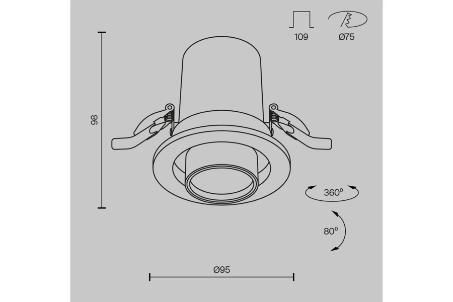 Светильник встраиваемый Downlight Hidden (изображение №9)