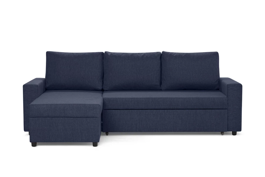 Угловой диван-кровать - аналог IKEA VILASUND, 235х90х155 см, синий (изображение №7)