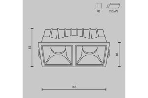 Второе фото. Светильник встраиваемый Downlight Alfa