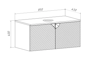 Второе фото. Тумба подвесная Андорра