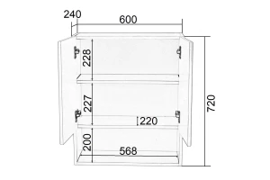 Второе фото. Шкаф навесной ORANGE Вега 60