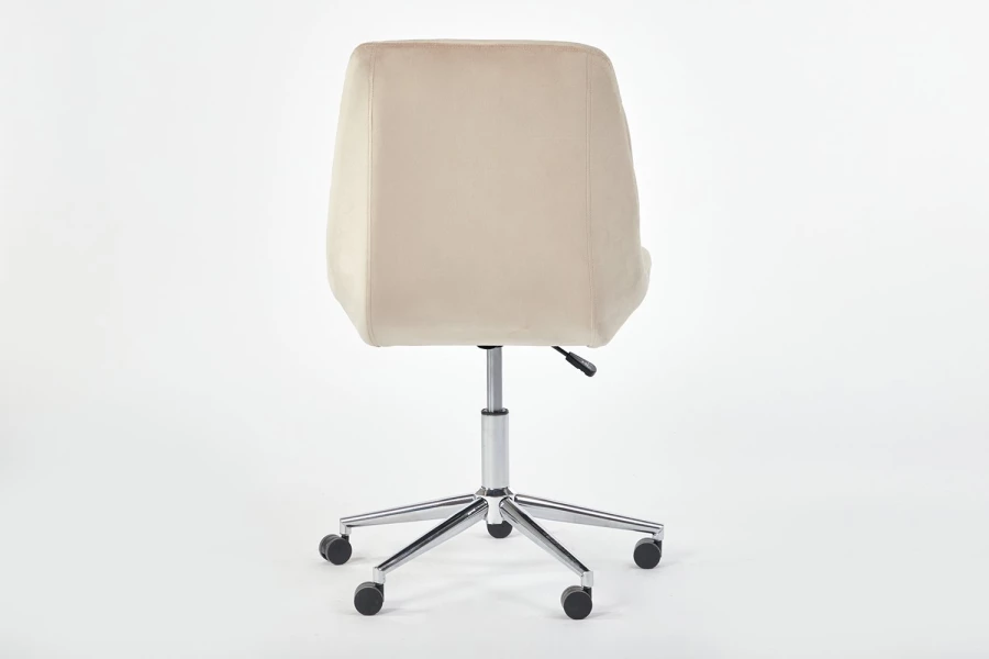 Кресло рабочее - ABBOT, 60,5х92(102)х68,5 см, светло-серый/бежевый, АББОТ (изображение №3)