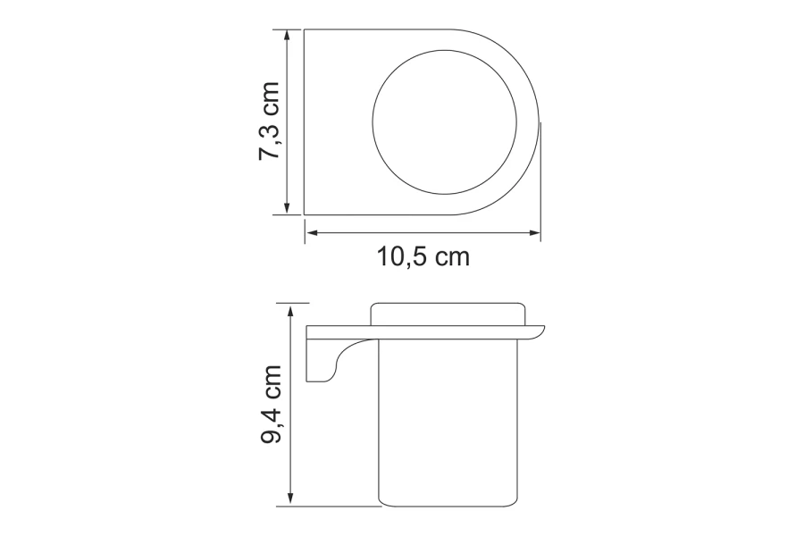 Подстаканник WasserKRAFT Kammel white (изображение №4)