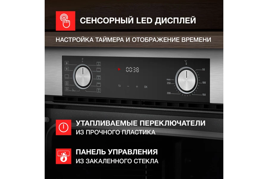 Электрический духовой шкаф KUPPERSBERG HF (изображение №3)