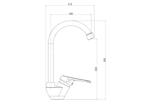 Второе фото. Смеситель для кухни ONELIFE P11-001cr