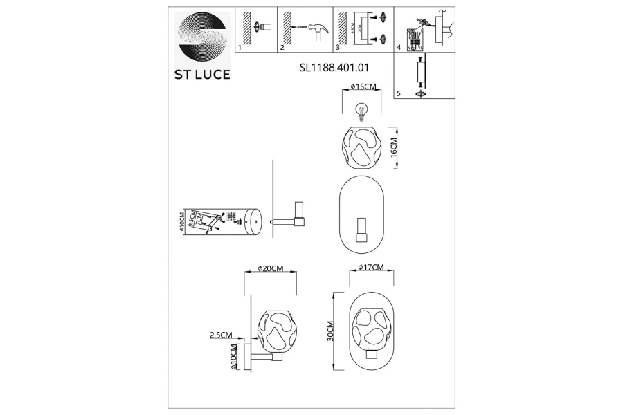 Бра ST LUCE Barbell (изображение №6)