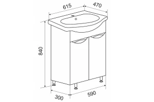 Второе фото. Тумба напольная Милли
