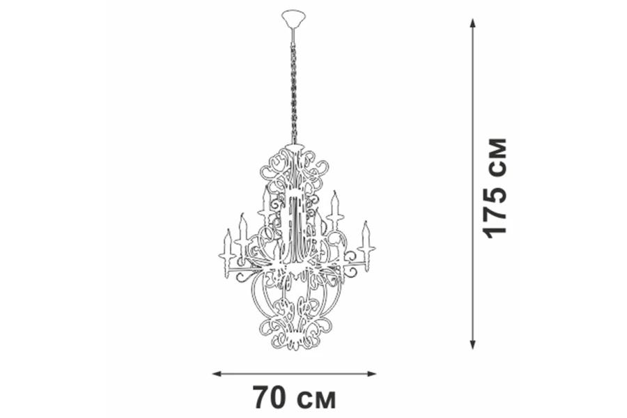 Люстра VITALUCE V1873-1/9 (изображение №5)
