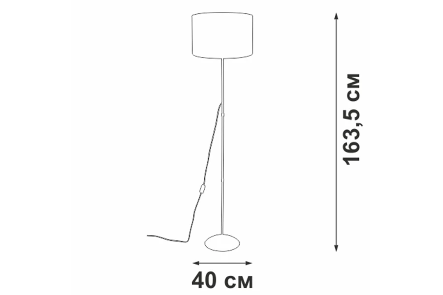 Светильник напольный V2877-0/1P (изображение №5)