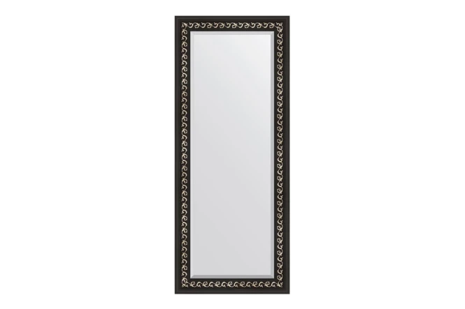 Зеркало с фацетом в раме чёрный ардеко (изображение №1)