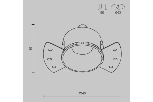 Второе фото. Светильник встраиваемый Downlight Share
