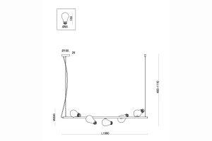 Второе фото. Светильник подвесной FREYA Modern Evidence