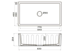 Второе фото. Мойка врезная OMOIKIRI Mikura 83