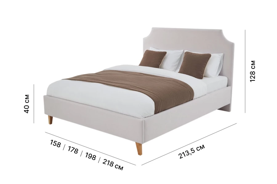Кровать с подъёмным механизмом SCANDICA Andrea 140х200 см (изображение №5)
