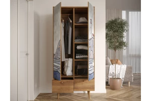 Второе фото. Шкаф 2-створчатый Berber