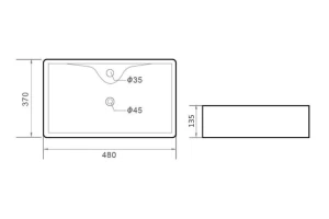Второе фото. Раковина накладная ORANGE B01-475mb
