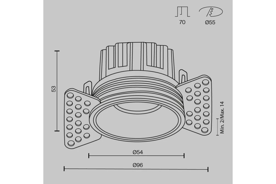 Светильник встраиваемый MAYTONI Downlight Round (изображение №11)