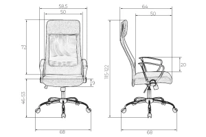 Второе фото. Кресло офисное DOBRIN Pierce