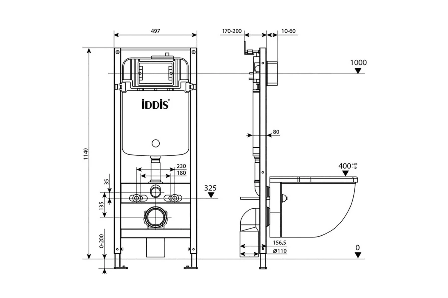 Инсталляция рамная IDDIS Profix (изображение №4)