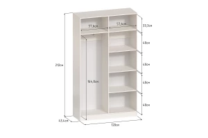 Шкаф Практик 120х212х45 см