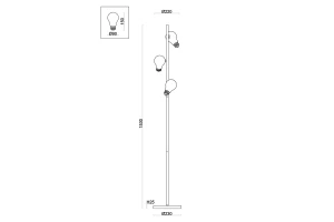 Второе фото. Торшер Modern Evidence