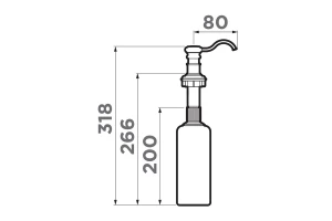 Второе фото. Дозатор для моющего средства OM-01-CH