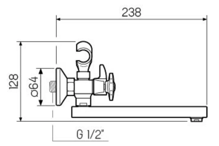 Смеситель для ванны SL115 (изображение №3)