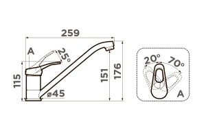 Второе фото. Смеситель OMOIKIRI Kado-PL