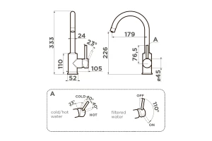 Второе фото. Смеситель OMOIKIRI Shinagawa
