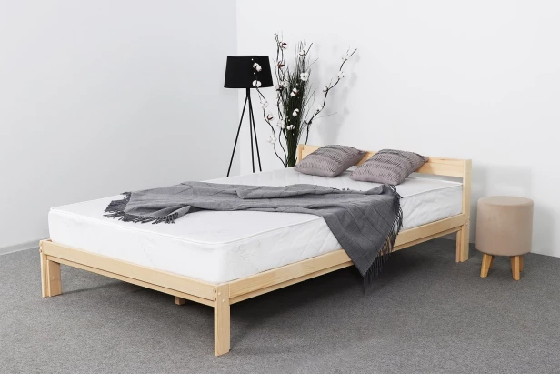 Каркас кровати - аналог IKEA NEIDEN, 200х90 см, натуральное дерево (изображение №2)