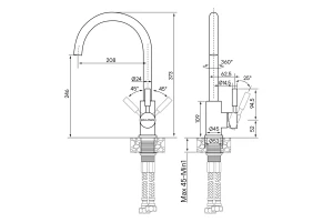 Второе фото. Смеситель для кухни Holstein