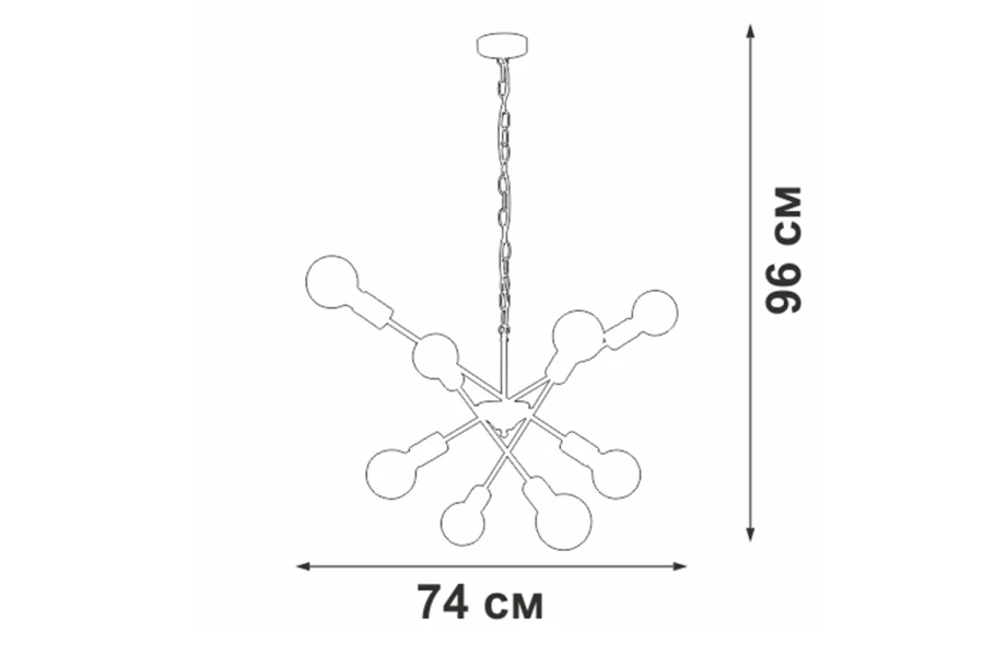 Люстра VITALUCE V4750-0/8 (изображение №6)