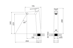 Смеситель для умывальника IDDIS Cloud