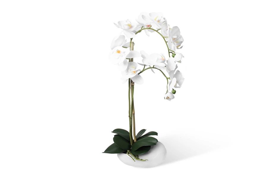Искусственное растение в кашпо Камень Орхидея Фаленопсис (изображение №1)