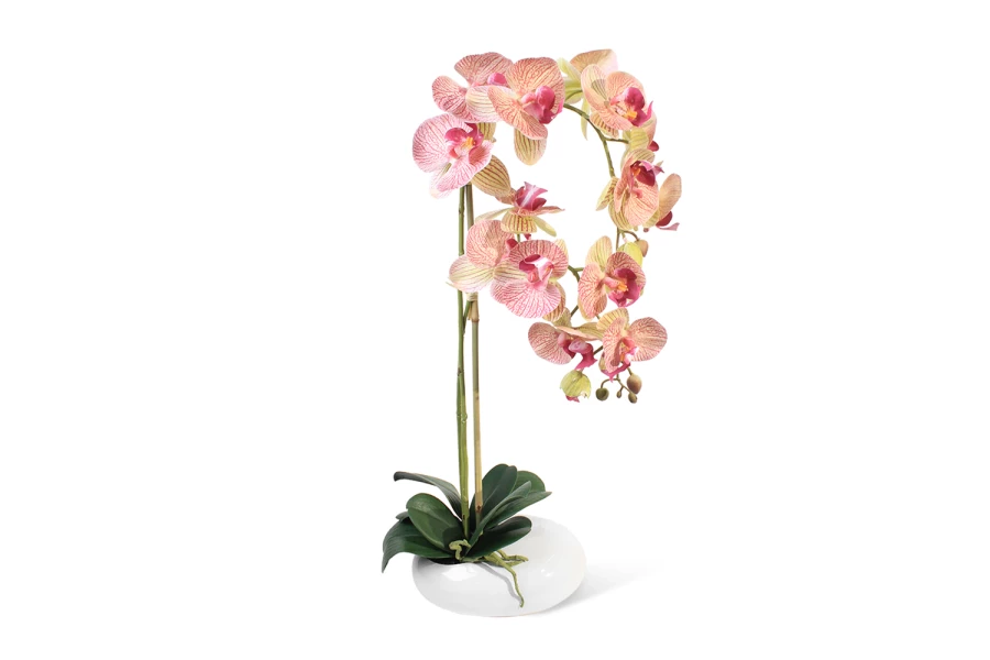 Искусственное растение в кашпо Камень Орхидея Фаленопсис (изображение №1)