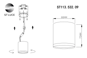 Второе фото. Светильник потолочный ST113.532.09