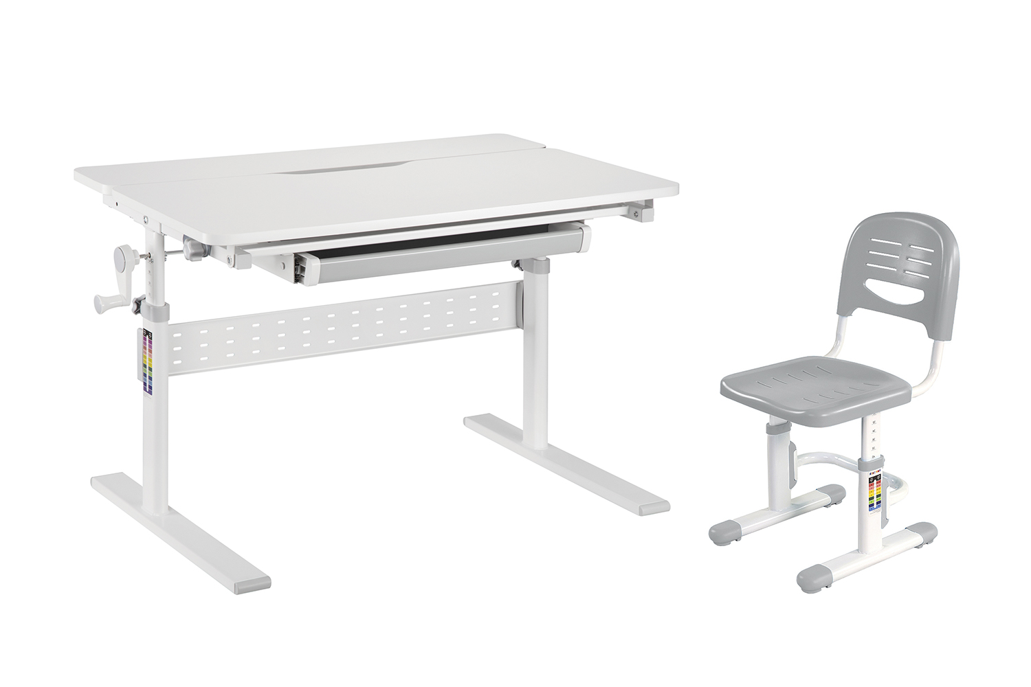 Комплект мебели парта Colore Grey (new) и стул SST3 Grey