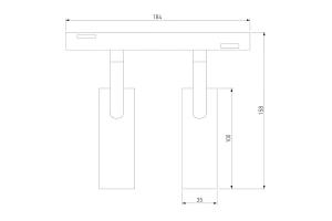 Второе фото. Трековый светильник Slim Magnetic Dual